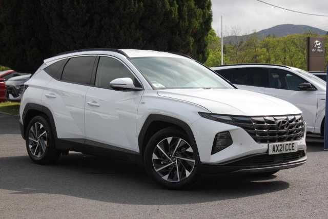 Hyundai Tucson 1.6 TGDi 48V MHD Premium 5dr 2WD Hybrid White