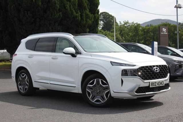 Hyundai Santa Fe 1.6 TGDi Hybrid Ultimate 5dr 4WD Auto Estate Petrol / Electric Hybrid White