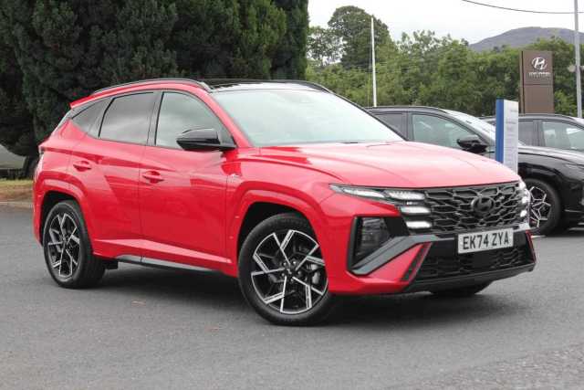 Hyundai Tucson 1.6T Hybrid N Line S 5dr Auto Hybrid Red