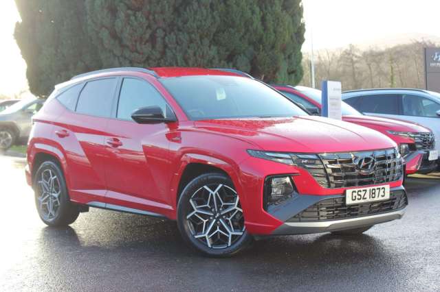 Hyundai TUCSON 1.6 TGDi Hybrid 230 N Line 5dr 2WD Auto 4(2021) Estate Petrol / Electric Hybrid Red