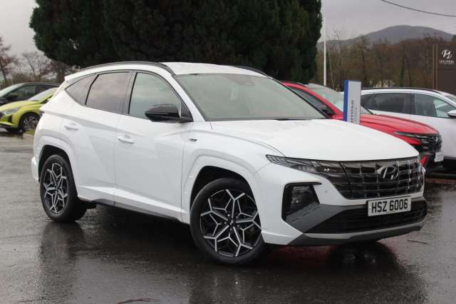 Hyundai TUCSON 1.6 TGDi Hybrid 230 N Line 5dr 2WD Auto 4(2021) Estate Petrol / Electric Hybrid White