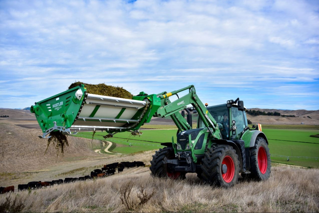 Hustler Mounted Bale Unroller